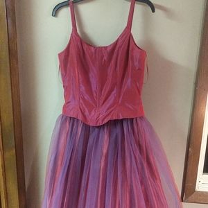 Prom Dress - Red and Purple